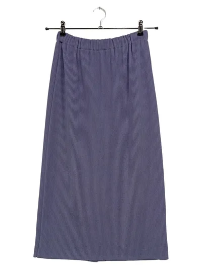 Mondi A-Linienrock Maxirock Damen Gr. 36/S Lila Strukturmuster Wolle