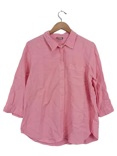 Kenny S. Damen Hemdbluse Pink Gr. 38/M Casual 3/4-Arm