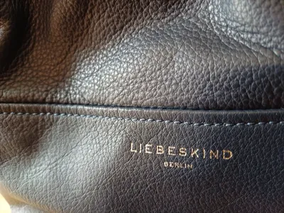 Liebeskind Berlin Damen Beuteltasche Leder Blau Casual Schultertasche