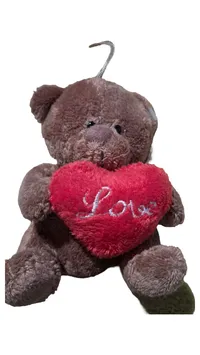 Aliki Teddybär Kuscheltier Braun mit rotem Herz Love Plüschtier 1