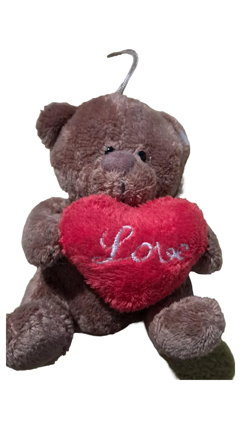 Aliki Teddybär Kuscheltier Braun mit rotem Herz Love Plüschtier 1