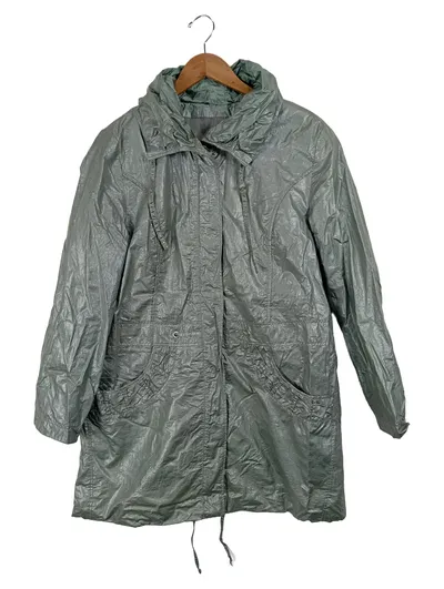 LEBEK Damen Winterjacke Mantel Gr. 40/L Grün Praktisch Outdoor