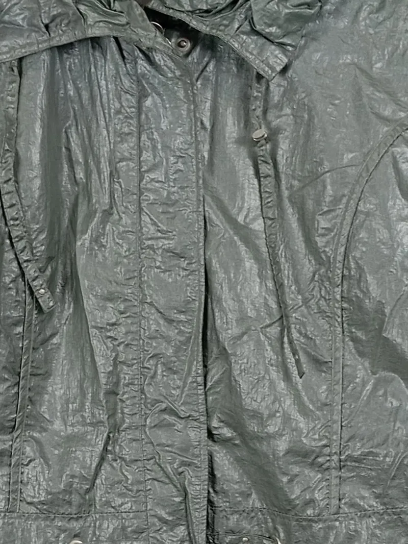 LEBEK Damen Winterjacke Mantel Gr. 40/L Grün Praktisch Outdoor 2
