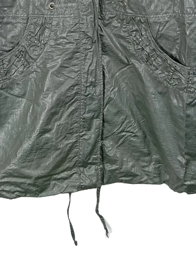 LEBEK Damen Winterjacke Mantel Gr. 40/L Grün Praktisch Outdoor 4