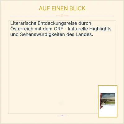 Österreich Eine literarische Reise zum Treffpunkt Europas ORF Hörbuch CD