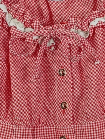 Stockerpoint Trachtenbluse Damen Gr. 38 Karo Rot Off Shoulder