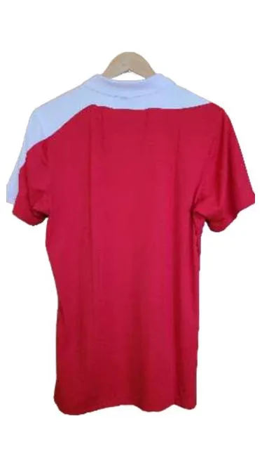 ERIMA Damen Sport Poloshirt Rot Weiß Gr. 44 XXL Sportshirt