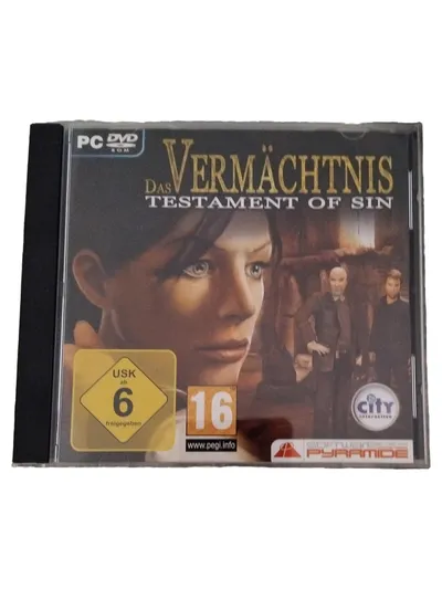 Software Pyramide Das Vermächtnis Testament of Sin PC Adventure Spiel USK 6