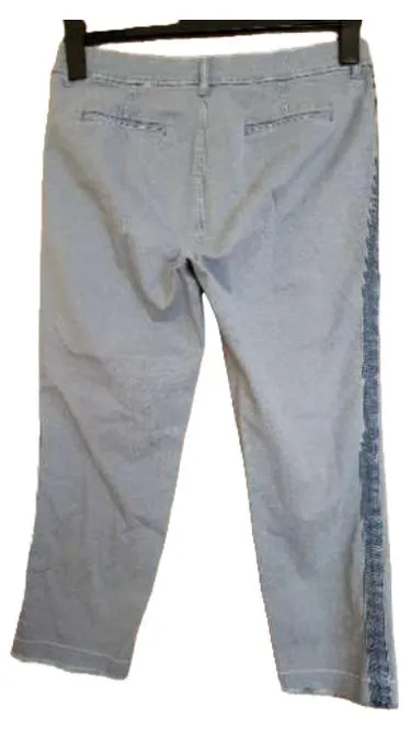 B.C. Best Connections Damen Stoffhose Blau Gr. 40 Casual Baumwolle