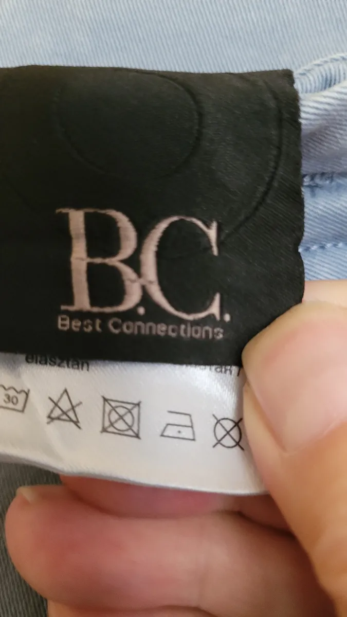 B.C. Best Connections Damen Stoffhose Blau Gr. 40 Casual Baumwolle 5