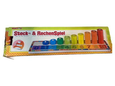 BESTTOY Steck- & Rechenspiel Holz Mehrfarbig Ab 24 Monate Kinder