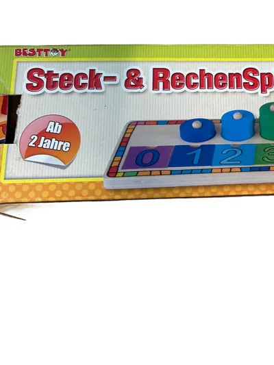 BESTTOY Steck- & Rechenspiel Holz Mehrfarbig Ab 24 Monate Kinder