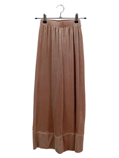 ZARA Kinder Hosenrock Elegant Beige Gr. 128 Raffungen Freizeit Midirock