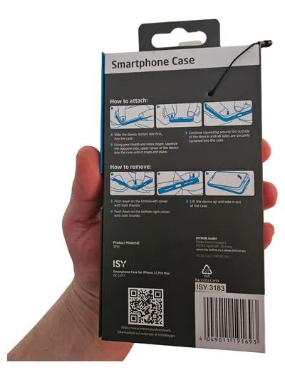 ISY iPhone 15 Pro Max Schutzhülle Transparent Minimalistisch Uni
