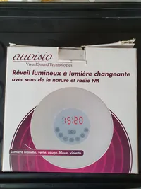 AUDISIO PX-4984-675 Lichtwecker Naturgeräusche UKW-Radio Weiß Modern 3
