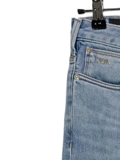 Emporio Armani Herren Jeans Straight Leg Blau W32 L33 Baumwolle Elasthan