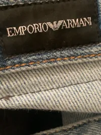 Emporio Armani Herren Jeans Straight Leg Blau W32 L33 Baumwolle Elasthan 7