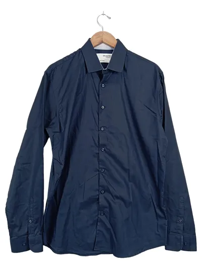 SELECTED HOMME Business Hemd Herren Blau Gr. 52;XL Baumwolle