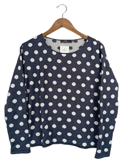 Zwillingsherz Damen Pullover mit Punkten Mehrfarbig Gr. 38/M