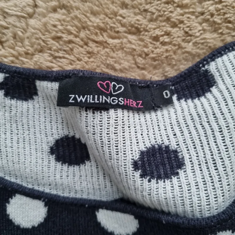 Zwillingsherz Damen Pullover mit Punkten Mehrfarbig Gr. 38/M 7