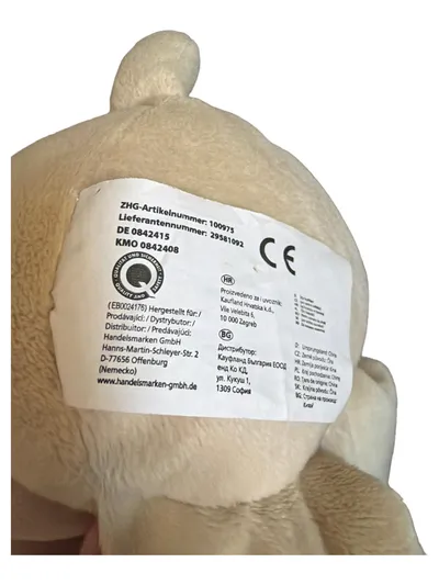 Handelsmarken GmbH Faultier Kuscheltier Plüschtier Beige 33cm