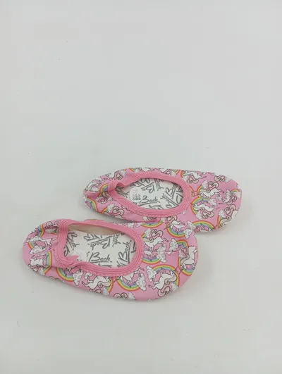 Beck Kinder Krabbelschuhe Hausschuhe Einhorn Regenbogen Rosa Gr. 25