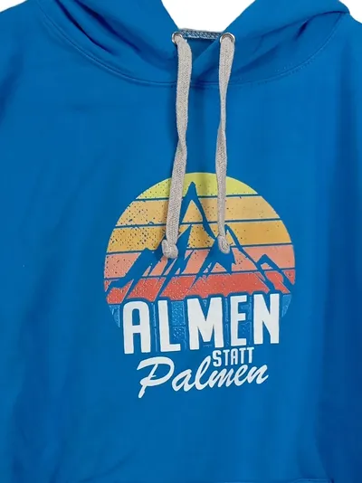 Just Hoods by AWDis Herren Kapuzenpullover Almen Palmen Gr. 50/L Blau Casual
