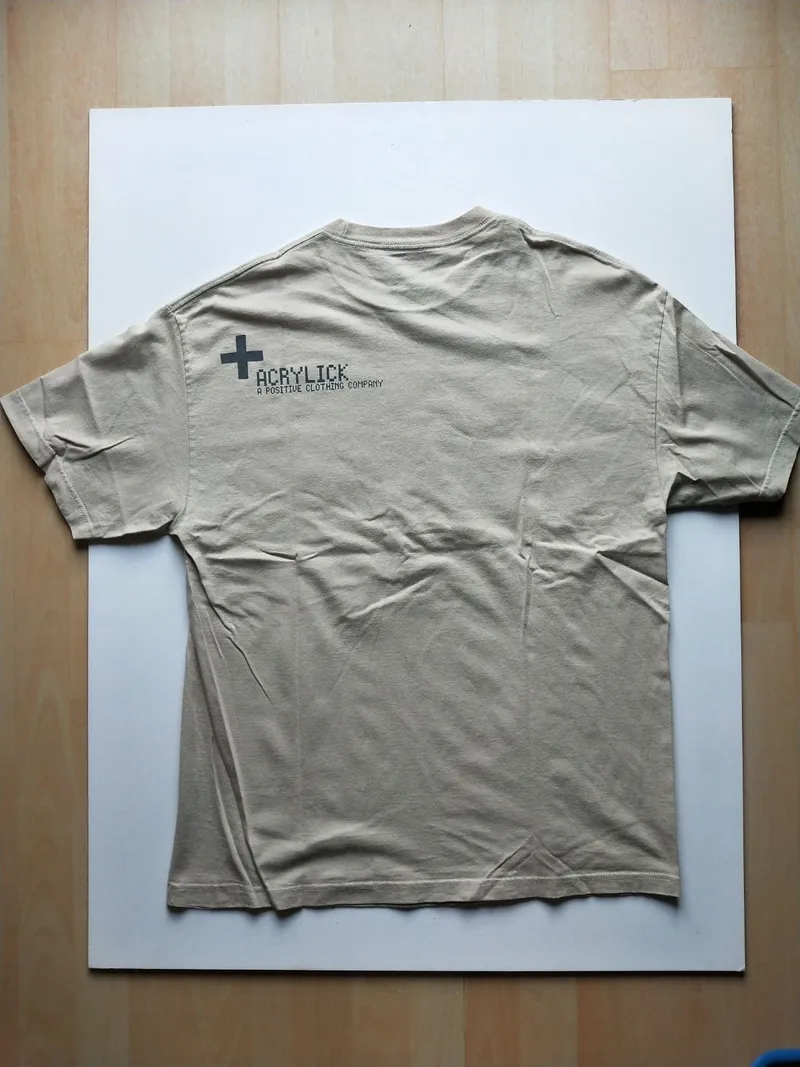 Acrylick® Herren T-Shirt Boombox Positive Print Beige Gr. L/40 Streetwear 5
