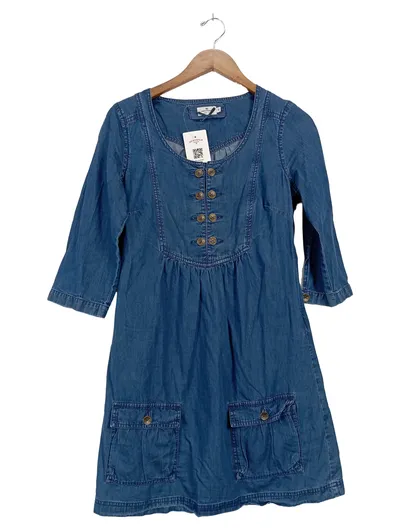 TOM TAILOR Damen Jeanskleid Gr. 38 Blau Casual Baumwolle