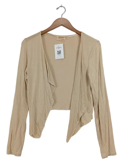 CARTOON Damen Strickjacke Gr. 36/S Beige Langarm Casual