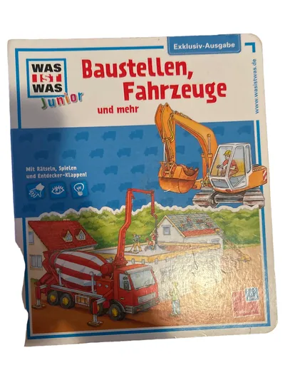 WAS IST WAS Junior: Baustellen Fahrzeuge Kinder Sachbuch Entdecker Klappen