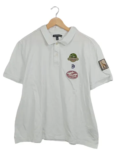 Banana Republic Poloshirt Herren XL Weiß Casual