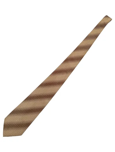 Davvero Benino Herren Krawatte Beige Gold Farbverlauf Polyester 150 cm