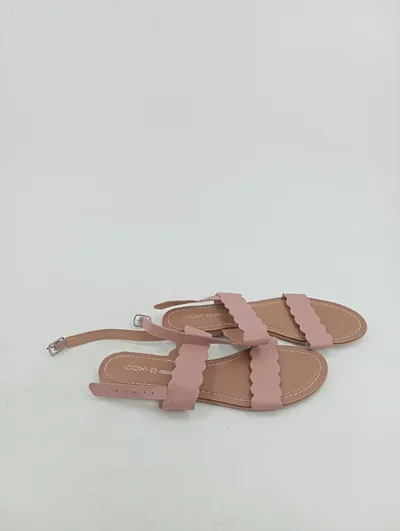 COX Sandaletten Damen Rosa Leder Gr. 38 Freizeit Sommerschuhe