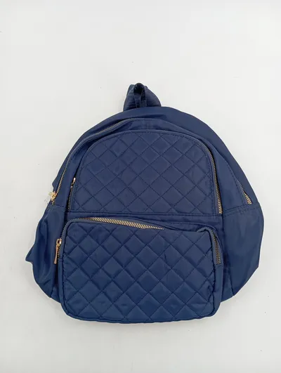 ArtDeco-Trade GmbH Rucksack Blau Gesteppt Damen Nylon Gold Reißverschluss
