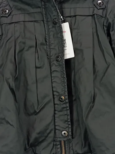 Tumble 'N Dry Kinder Arbeitsjacke Gr. 92 Schwarz Kapuze Outdoor