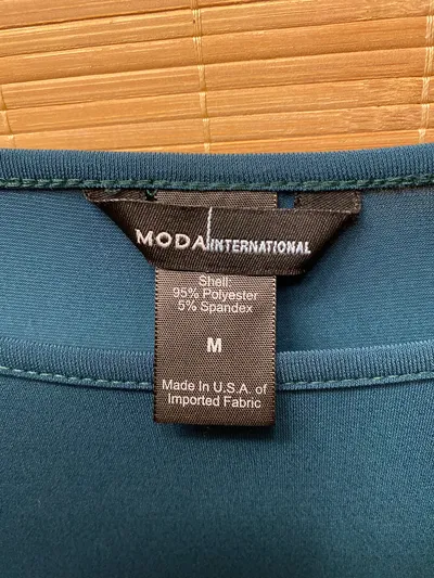 Moda International Damen Freizeitkleid Langarm Grün Gr. M