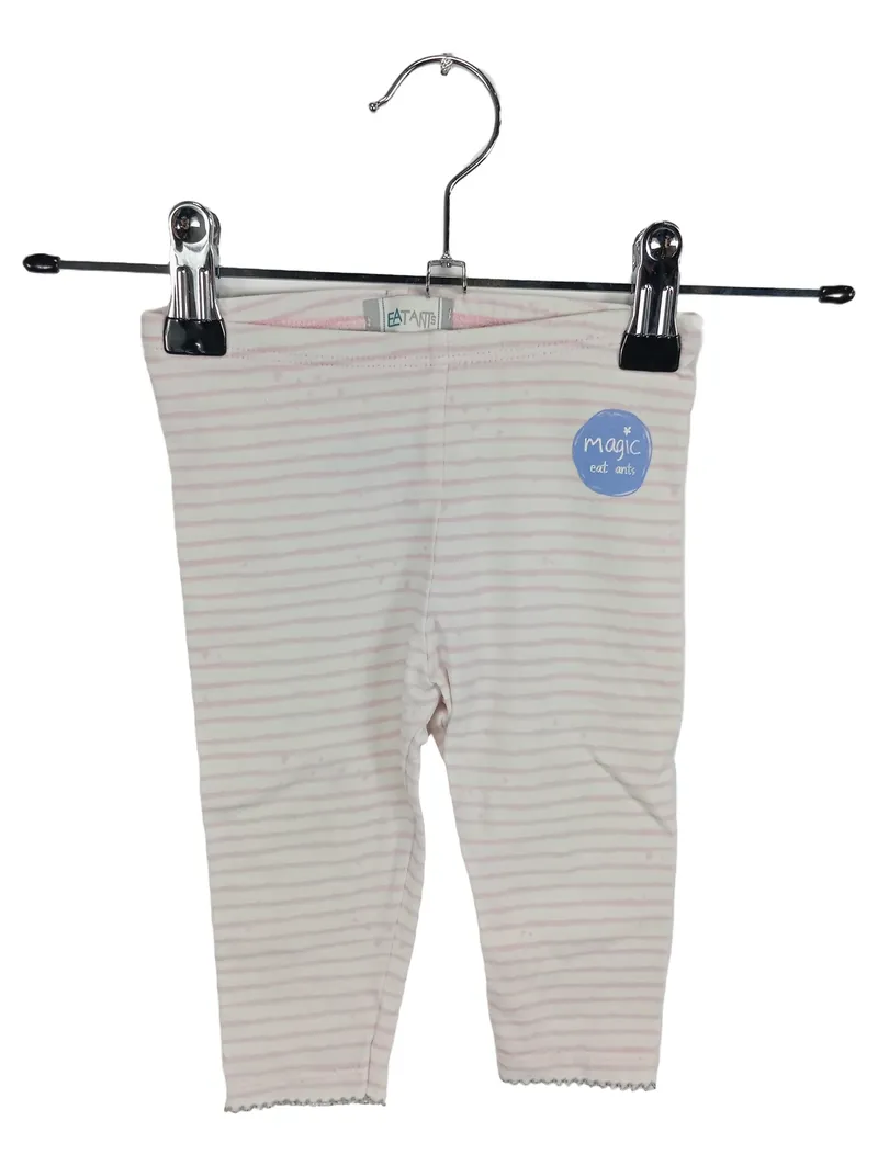 Eat Ants Baby Mädchen Leggings Gr. 68 gestreift Baumwolle Applikationen Rüschen 1