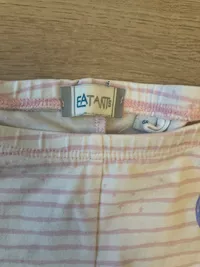 Eat Ants Baby Mädchen Leggings Gr. 68 gestreift Baumwolle Applikationen Rüschen 4