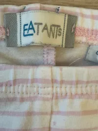 Eat Ants Baby Mädchen Leggings Gr. 68 gestreift Baumwolle Applikationen Rüschen 5