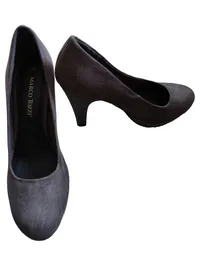 Marco Tozzi Damen Pumps Gr. 38 Grau Glitzer Absatz High Heels Elegant 2