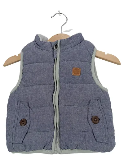 COOL CLUB Kinder Steppweste Gr. 74 Blau Jungen Mädchen Weste Outdoor