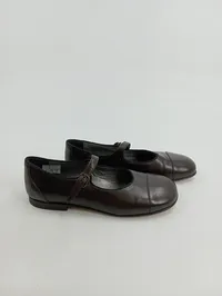 Bonpoint Mädchen Mary Jane Schuhe Leder Dunkelbraun Gr. 32 Ballerinas 2