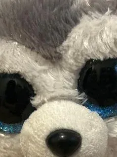 Ty Beanie Boos Slush Hund Kuscheltier Grau 16 cm