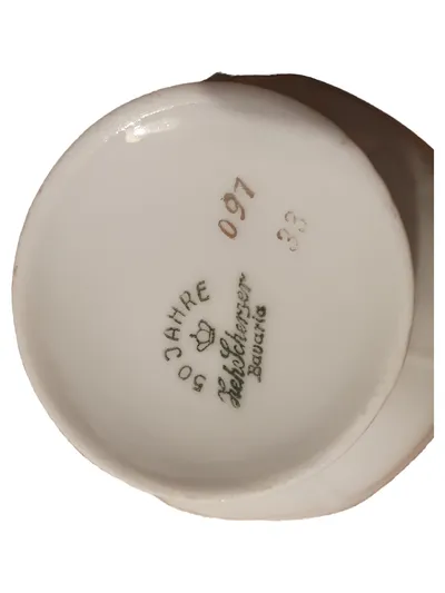 Zeh Scherzer Bavaria Teetasse Porzellan Goldrand Beige Klassisch 50 Jahre
