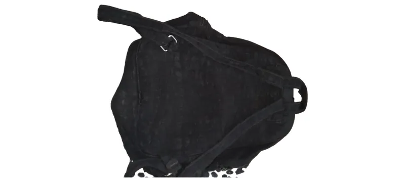 H&D Collection Rucksack Schwarz Damen Nylon Daypack viele Fächer 2