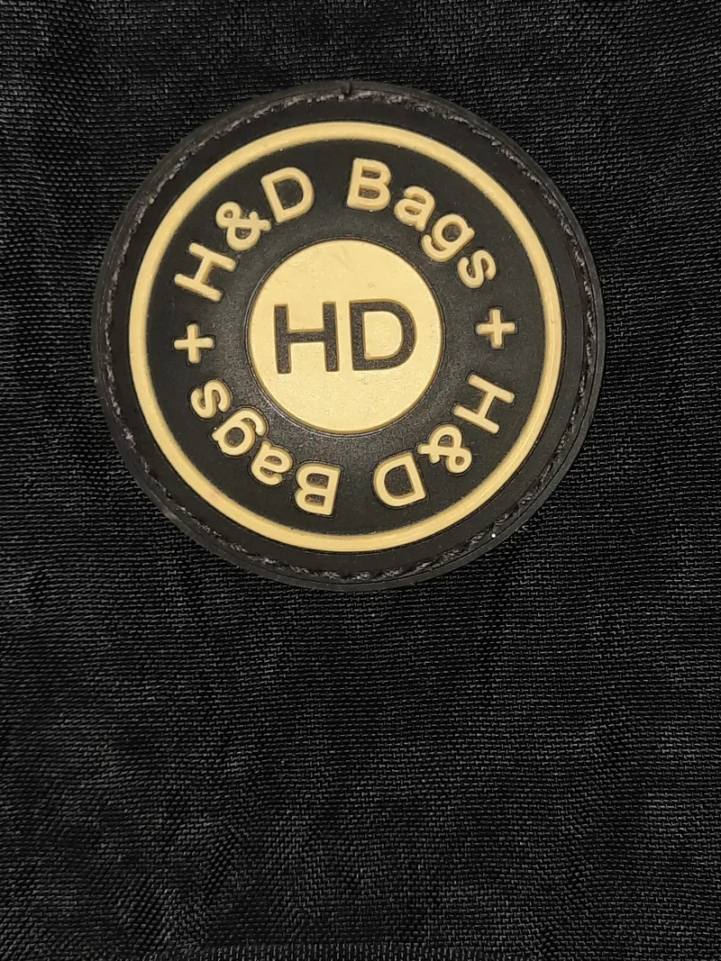 H&D Collection Rucksack Schwarz Damen Nylon Daypack viele Fächer 7