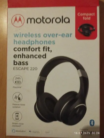 Motorola ESCAPE 220 On-Ear Kopfhörer Bluetooth Wireless Schwarz
