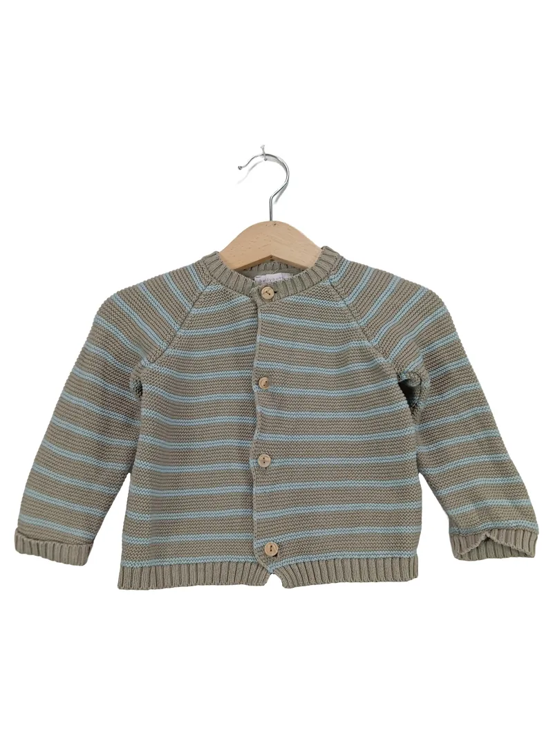 bellybutton Strickjacke Baby Mädchen Gr. 68 Gestreift Mehrfarbig Baumwolle 1