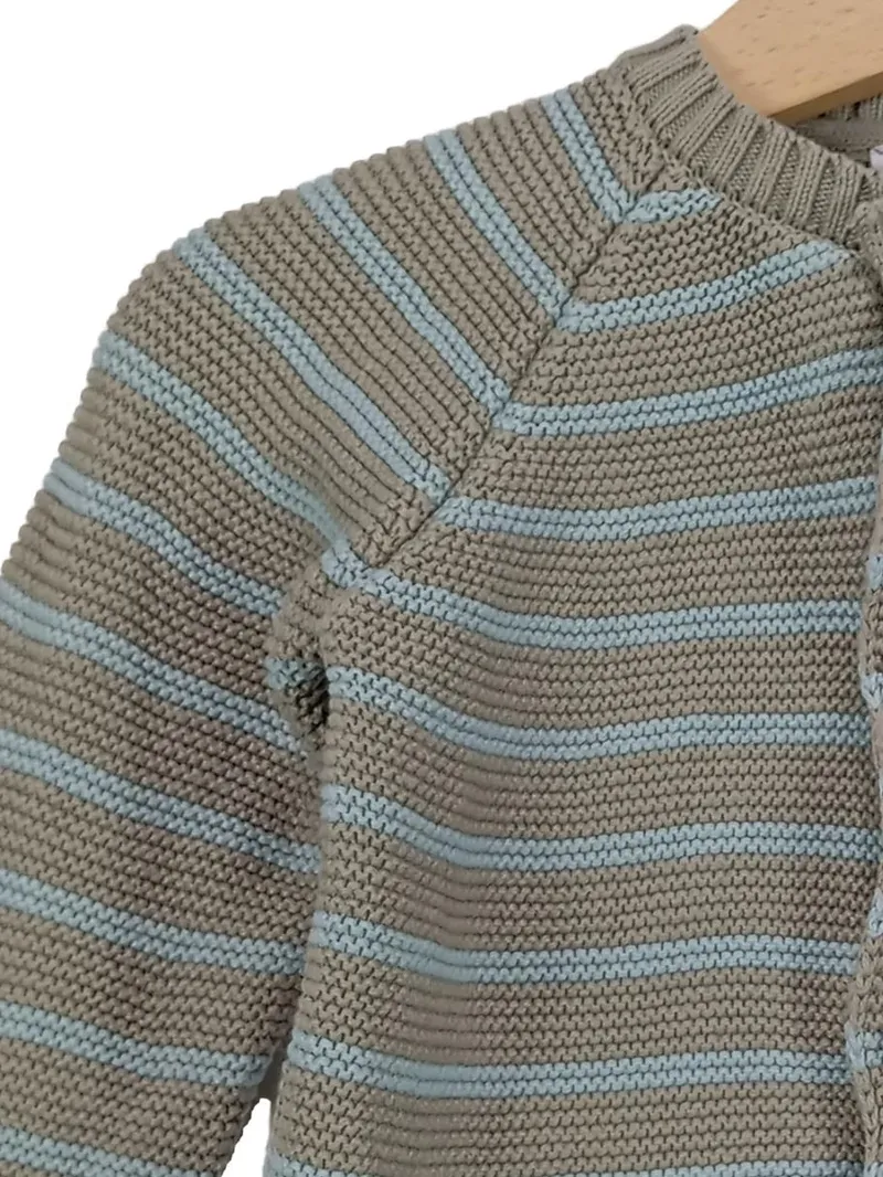 bellybutton Strickjacke Baby Mädchen Gr. 68 Gestreift Mehrfarbig Baumwolle 3